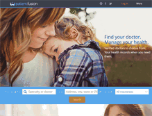 Tablet Screenshot of patientfusion.com